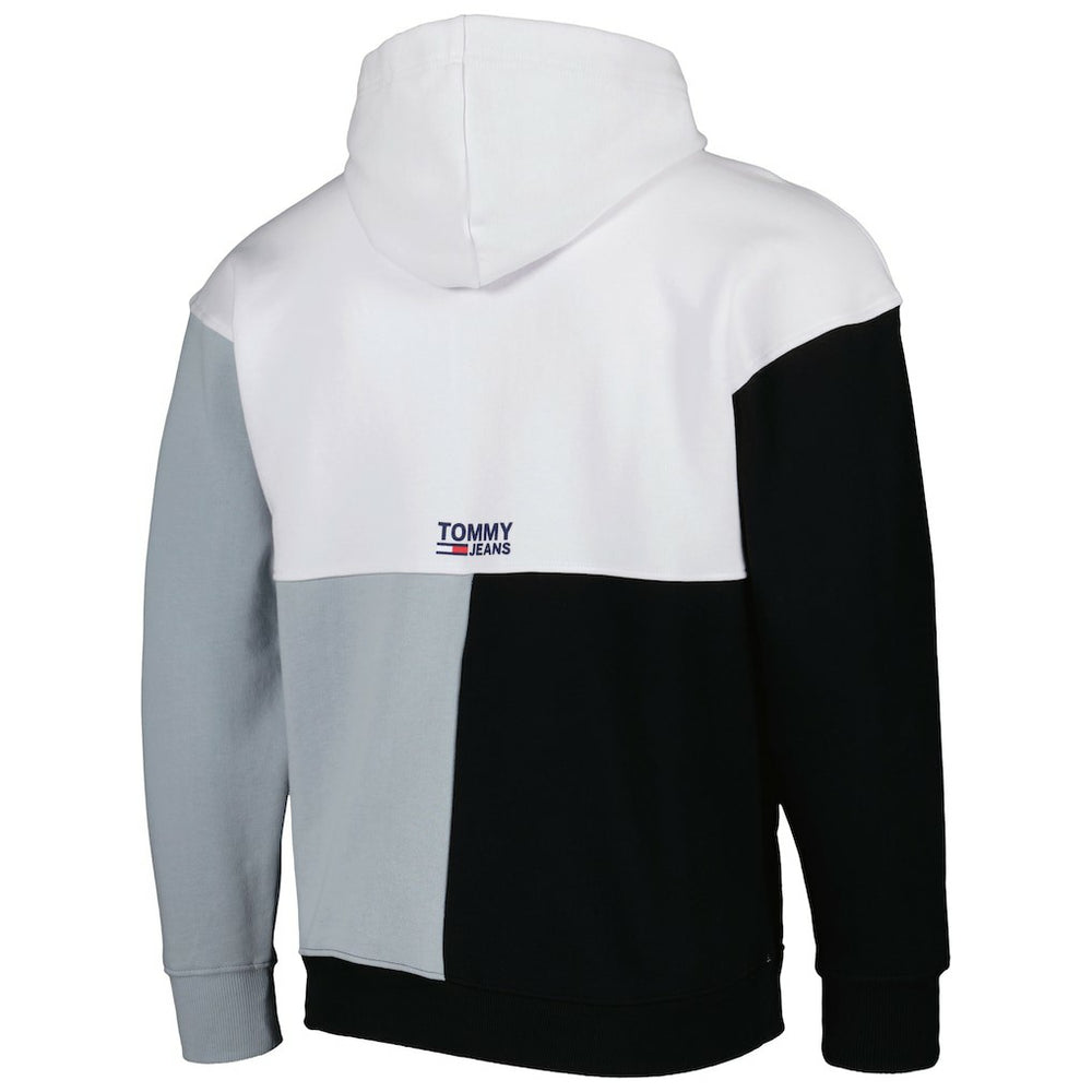 White/Black Brooklyn Nets Tommy Jeans Andrew Split Pullover Hoodie | NBA