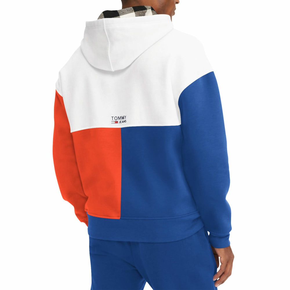 White/Royal New York Knicks Tommy Jeans Andrew Split Pullover Hoodie | NBA