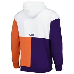 White/Purple Phoenix Suns Tommy Jeans Andrew Split Pullover Hoodie | NBA