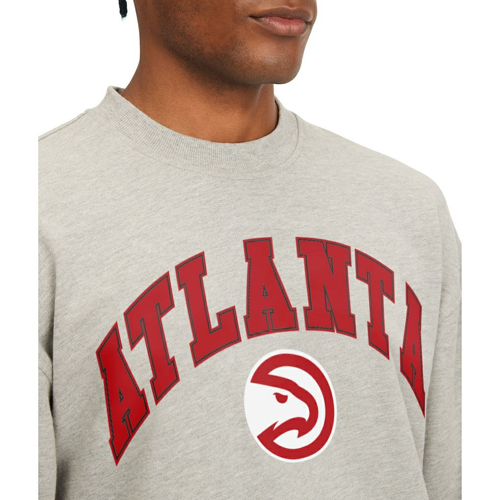 Gray Atlanta Hawks Tommy Jeans James Patch Pullover Sweatshirt | NBA