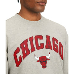 Gray Chicago Bulls Tommy Jeans James Patch Pullover Sweatshirt | NBA