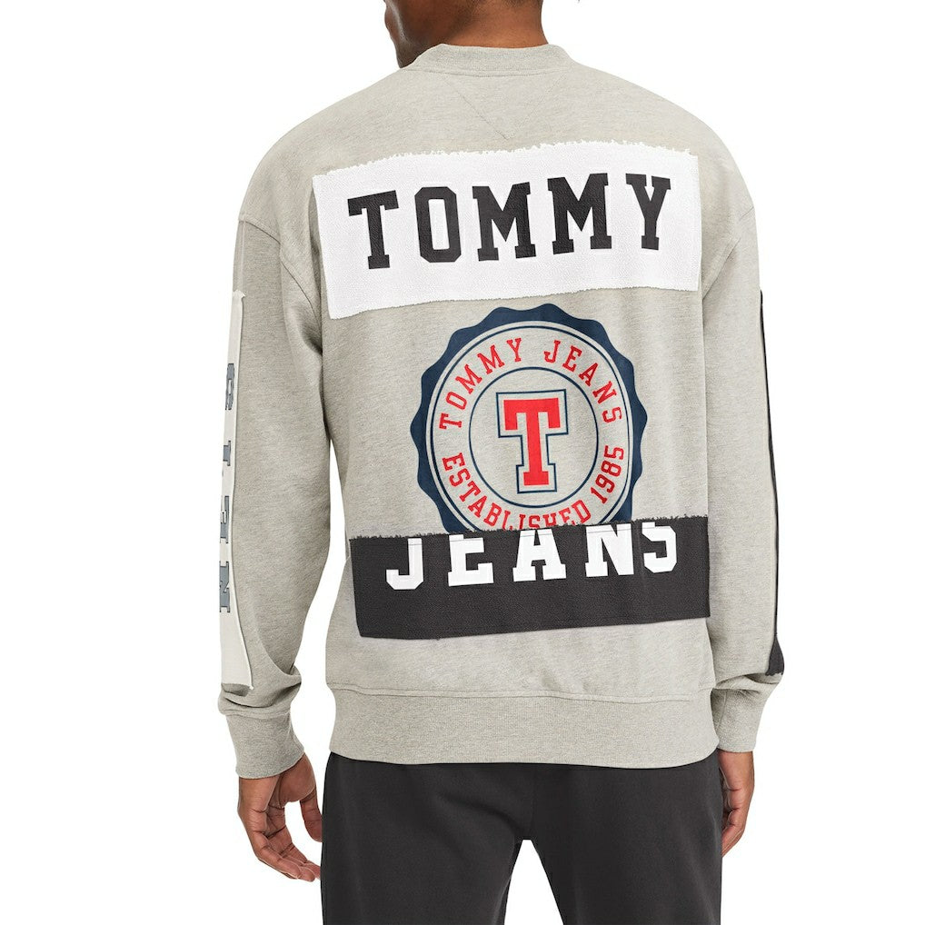 Gray Brooklyn Nets Tommy Jeans James Patch Pullover Sweatshirt | NBA