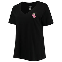 Chicago White Sox Women's Plus Size #1 Mom 2-Hit V-Neck T-Shirt - MLB T-shirts