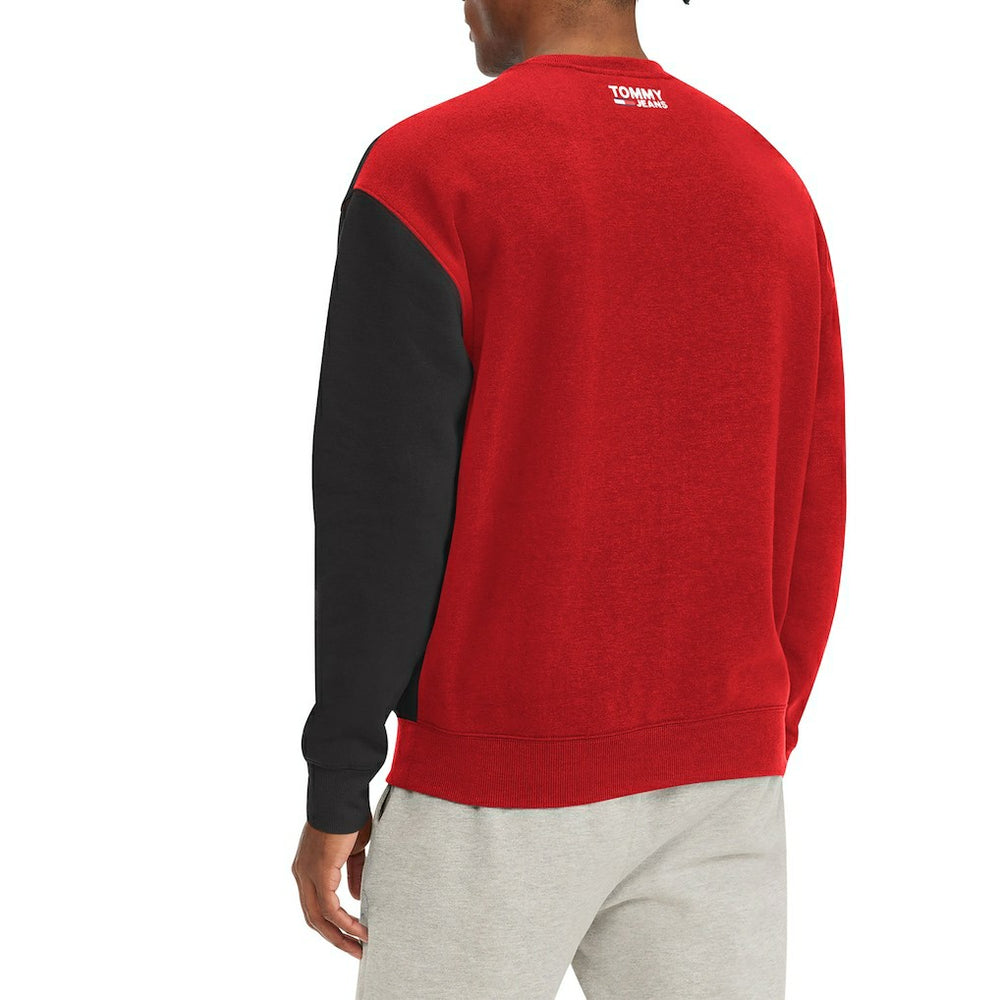 Red/Black Chicago Bulls Tommy Jeans Keith Split Pullover Sweatshirt | NBA
