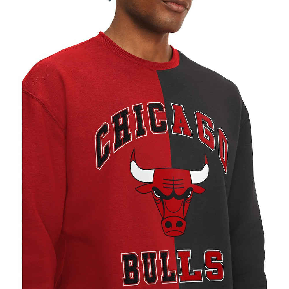 Red/Black Chicago Bulls Tommy Jeans Keith Split Pullover Sweatshirt | NBA