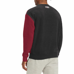 Black/Red Miami Heat Tommy Jeans Keith Split Pullover Sweatshirt | NBA