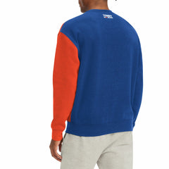 Royal/Orange New York Knicks Tommy Jeans Keith Split Pullover Sweatshirt | NBA
