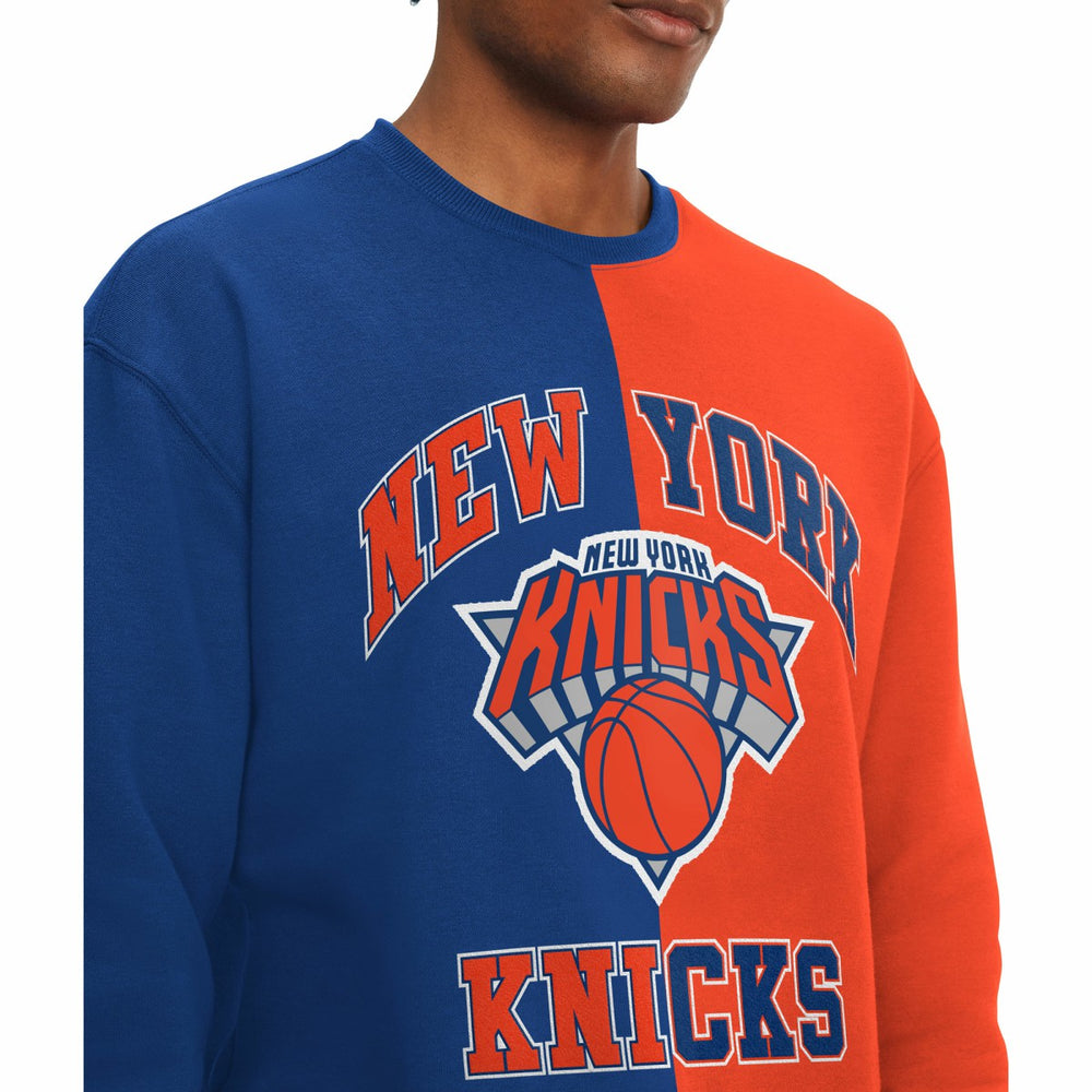 Royal/Orange New York Knicks Tommy Jeans Keith Split Pullover Sweatshirt | NBA