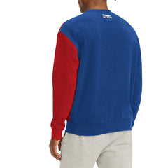 Red/Royal Philadelphia 76ers Tommy Jeans Keith Split Pullover Sweatshirt | NBA