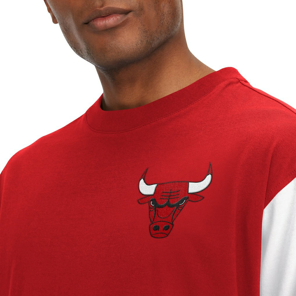 Red Chicago Bulls Tommy Jeans Richie Color Block Long Sleeve T-Shirt sale | NBA