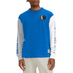 Royal Dallas Mavericks Tommy Jeans Richie Color Block Long Sleeve T-Shirt sale | NBA
