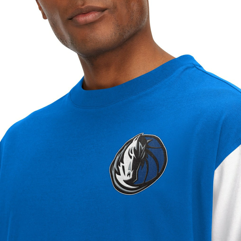 Royal Dallas Mavericks Tommy Jeans Richie Color Block Long Sleeve T-Shirt sale | NBA