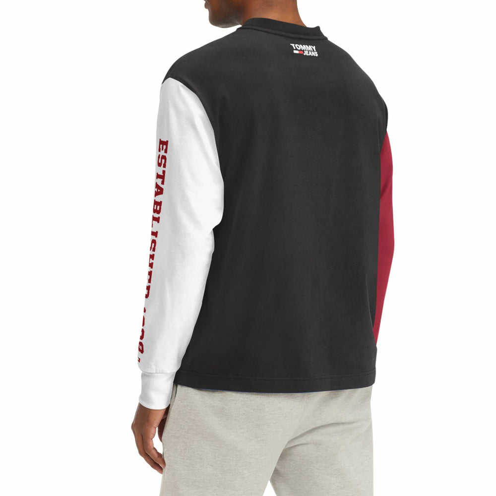 Black Miami Heat Tommy Jeans Richie Color Block Long Sleeve T-Shirt | NBA
