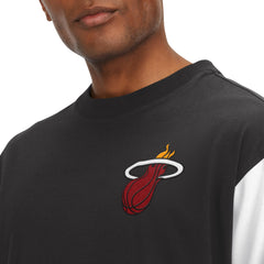 Black Miami Heat Tommy Jeans Richie Color Block Long Sleeve T-Shirt | NBA