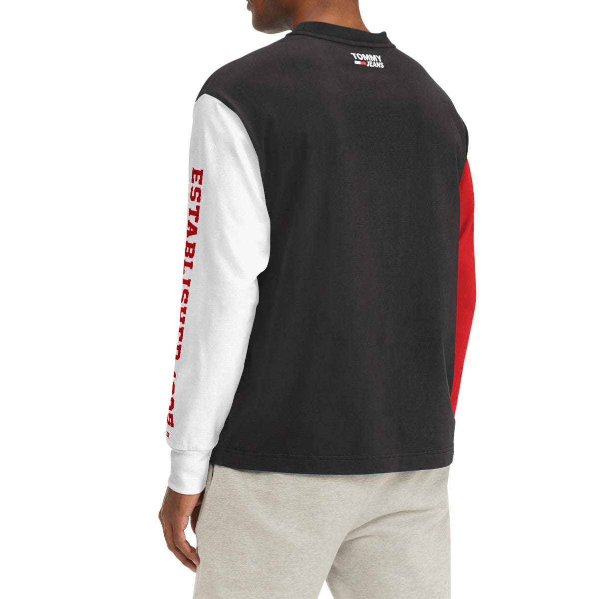 Black Toronto Raptors Tommy Jeans Richie Color Block Long Sleeve T-Shirt | NBA
