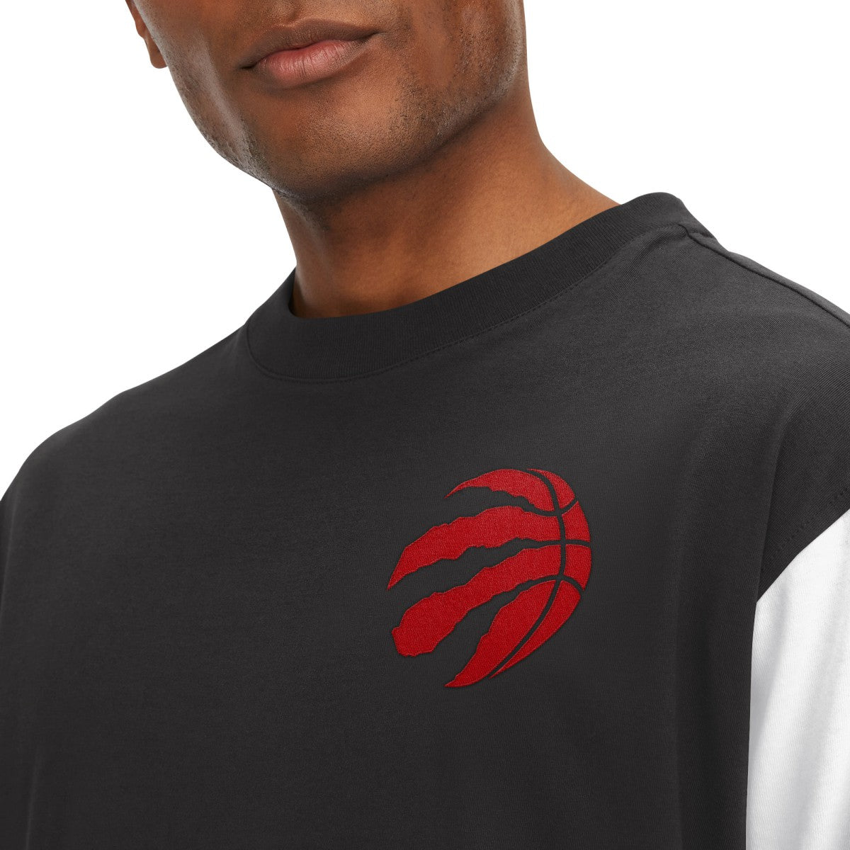Black Toronto Raptors Tommy Jeans Richie Color Block Long Sleeve T-Shirt | NBA