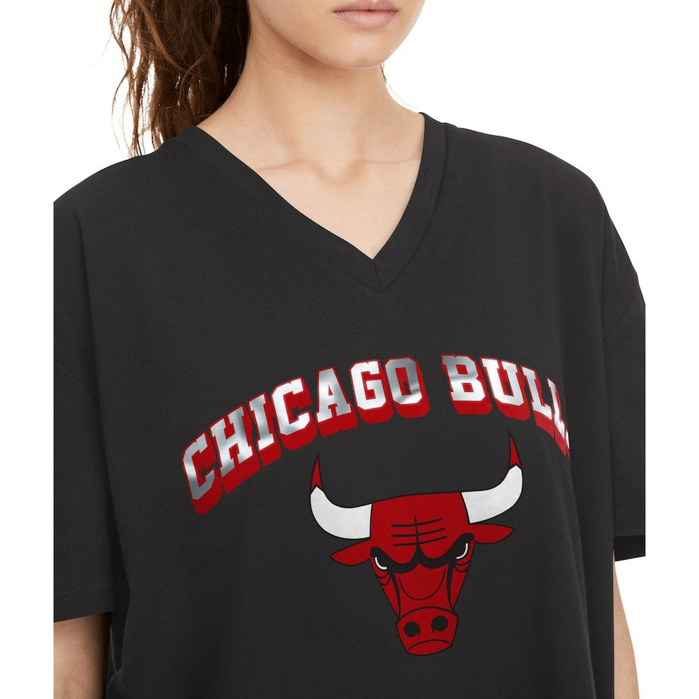 Black Chicago Bulls Tommy Jeans Women's Ashley V-Neck T-Shirt sale | NBA
