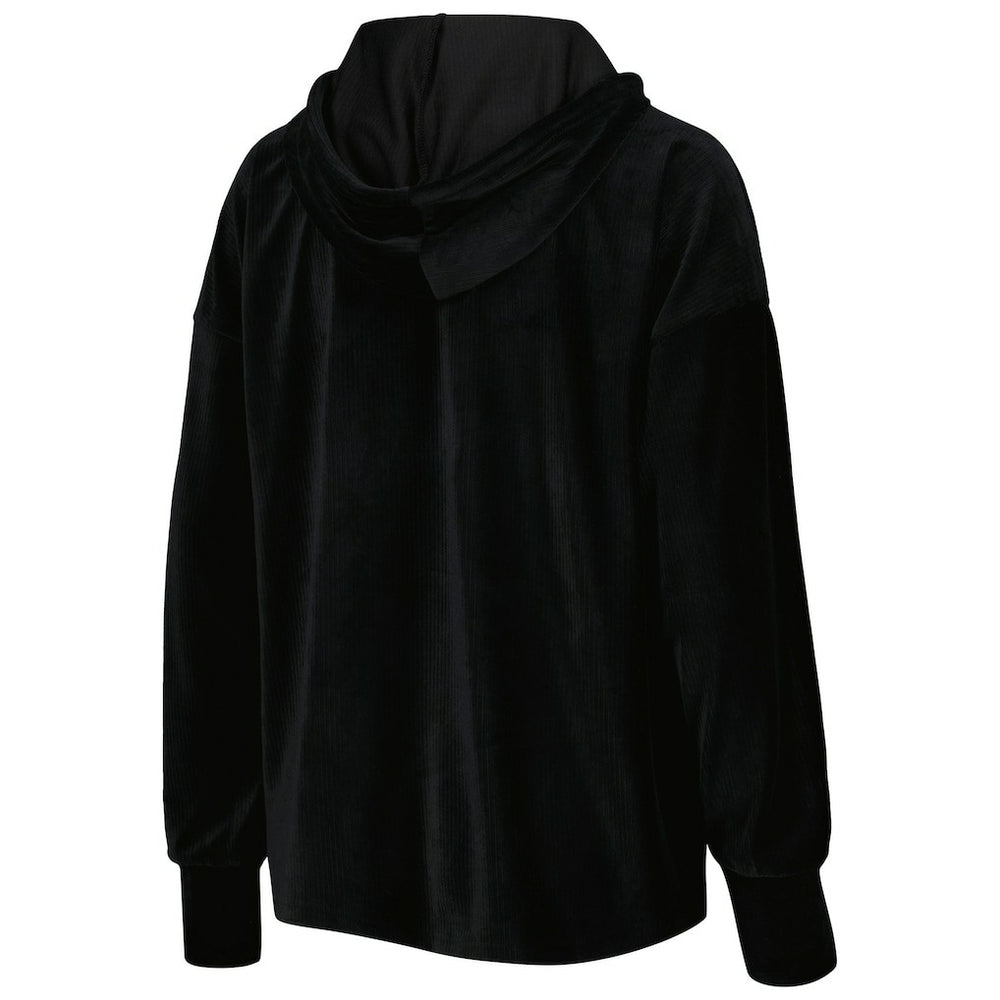 Black Chicago Bulls Touch Women's End Line Velour Pullover Hoodie sale | NBA