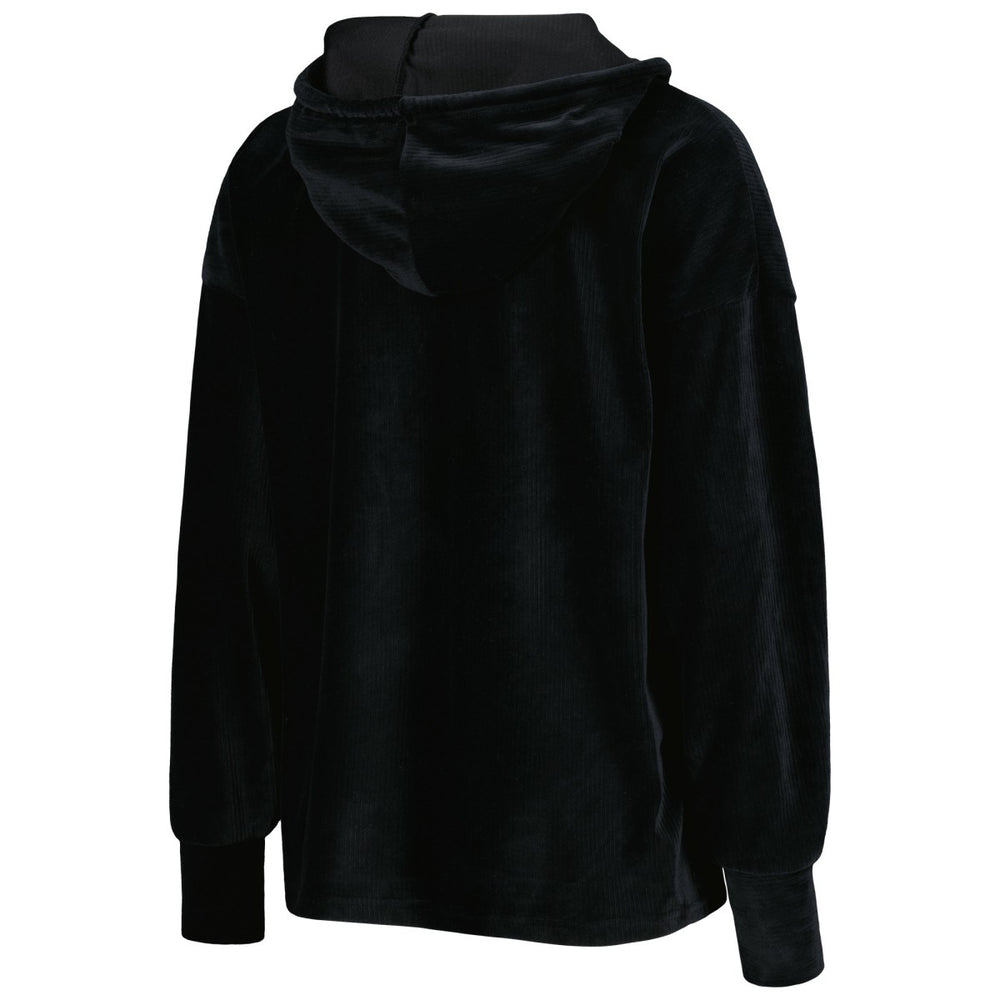 Black Los Angeles Lakers Touch Women's End Line Velour Pullover Hoodie | NBA