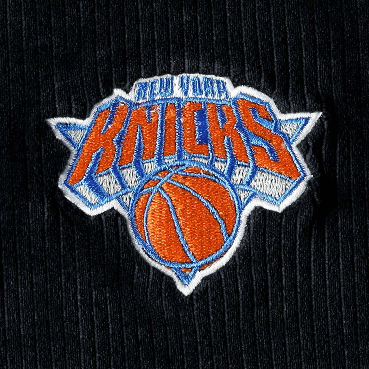 Black New York Knicks Touch Women's End Line Velour Pullover Hoodie | NBA