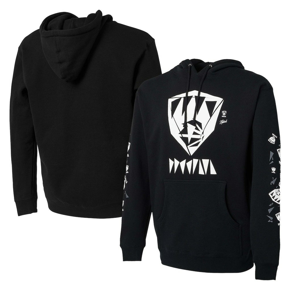 Black Brooklyn Nets NBA x Naturel No Caller ID Pullover Hoodie | NBA