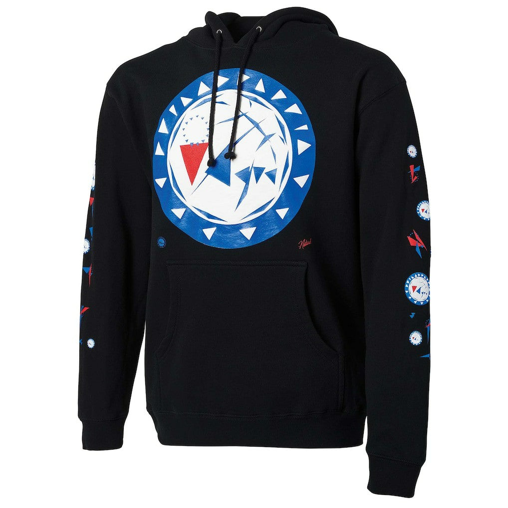 Black Philadelphia 76ers NBA x Naturel No Caller ID Pullover Hoodie | NBA