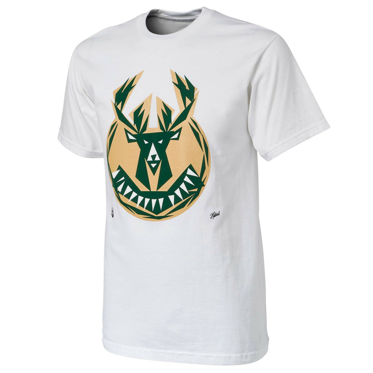 White Milwaukee Bucks NBA x Naturel No Caller ID T-Shirt | NBA