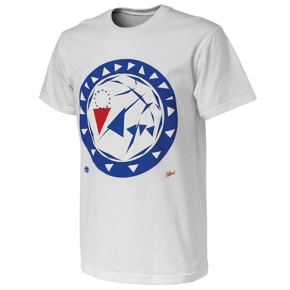 White Philadelphia 76ers NBA x Naturel No Caller ID T-Shirt | NBA
