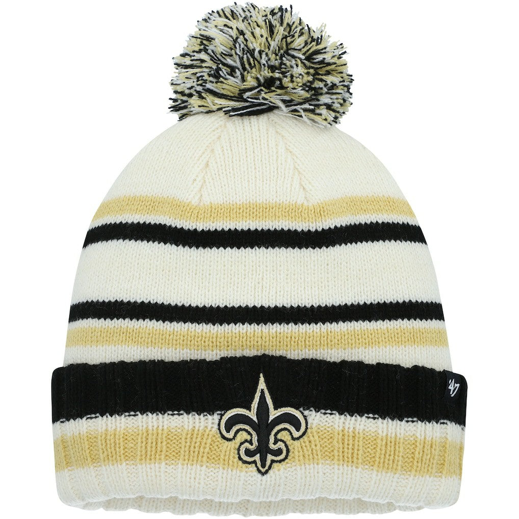 New Orleans Saints '47 Youth Driftway Cuffed Knit with Pom | NFL US