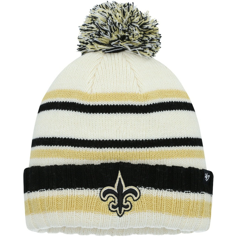 New Orleans Saints '47 Youth Driftway Cuffed Knit with Pom | NFL US
