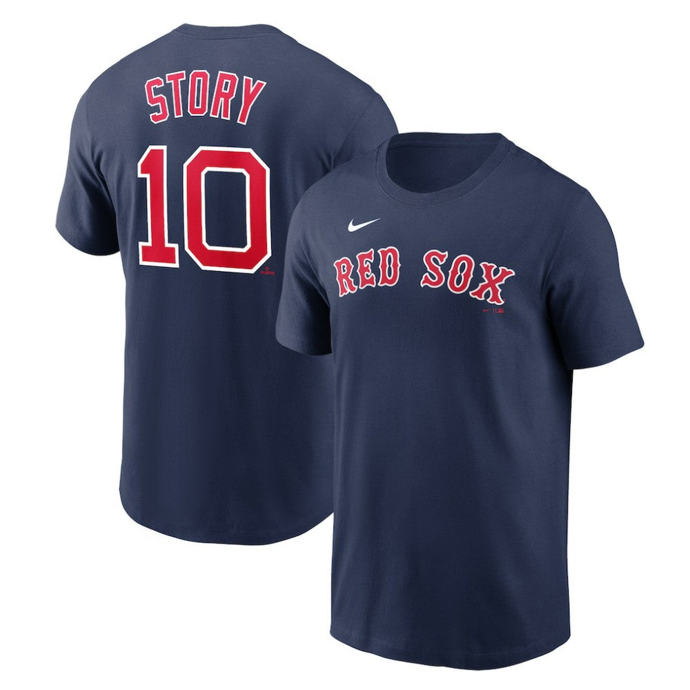 Trevor Story Boston Red Sox Nike Name & Number T-Shirt - MLB T-shirts