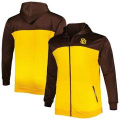 San Diego Padres Big & Tall Yoke Full-Zip Hoodie - MLB Hoodies