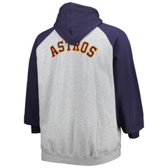 Houston Astros Big & Tall Raglan Full-Zip Hoodie - MLB Hoodies