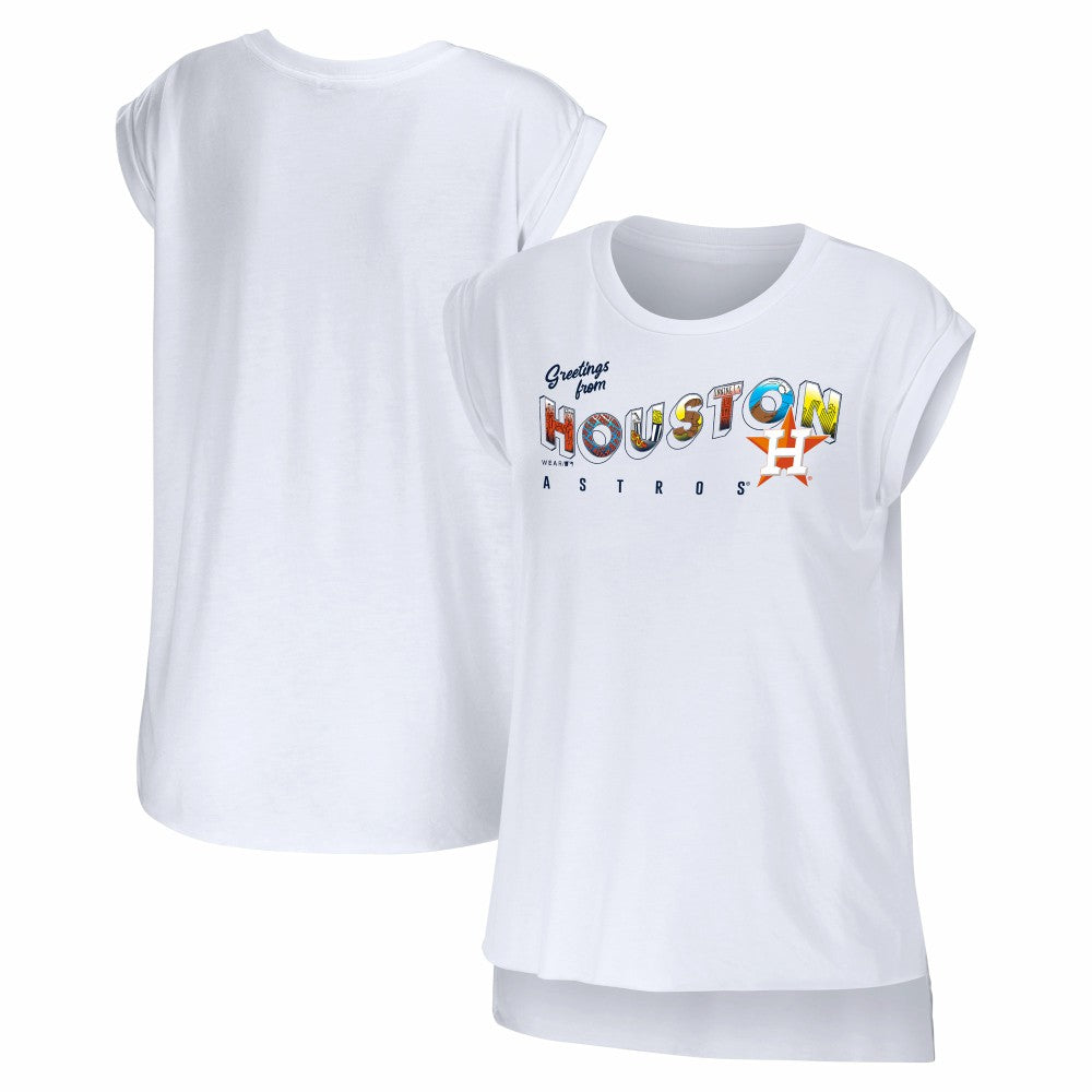 Houston Astros WEAR by Erin Andrews Women's Greetings From T-Shirt - MLB T-shirts