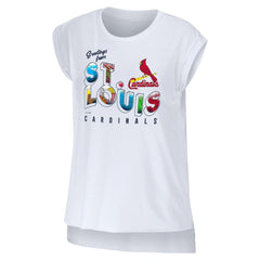 St. Louis Cardinals WEAR by Erin Andrews Women's Greetings From T-Shirt - MLB T-shirts