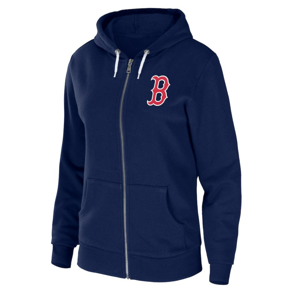 Boston Red Sox WEAR by Erin Andrews Women's Sponge Fleece Full-Zip Hoodie - MLB Hoodies