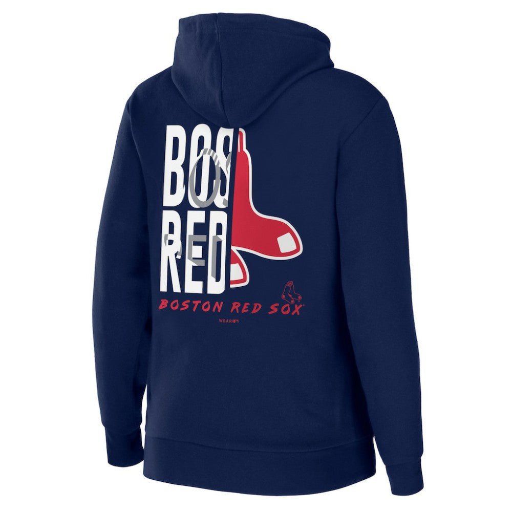 Boston Red Sox WEAR by Erin Andrews Women's Sponge Fleece Full-Zip Hoodie - MLB Hoodies