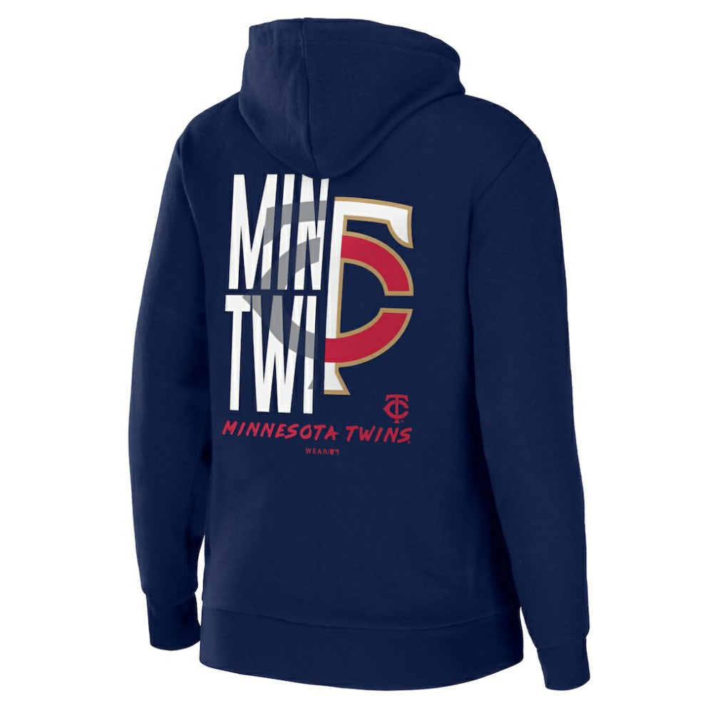 Minnesota Twins WEAR by Erin Andrews Women's Sponge Fleece Full-Zip Hoodie - MLB Hoodies