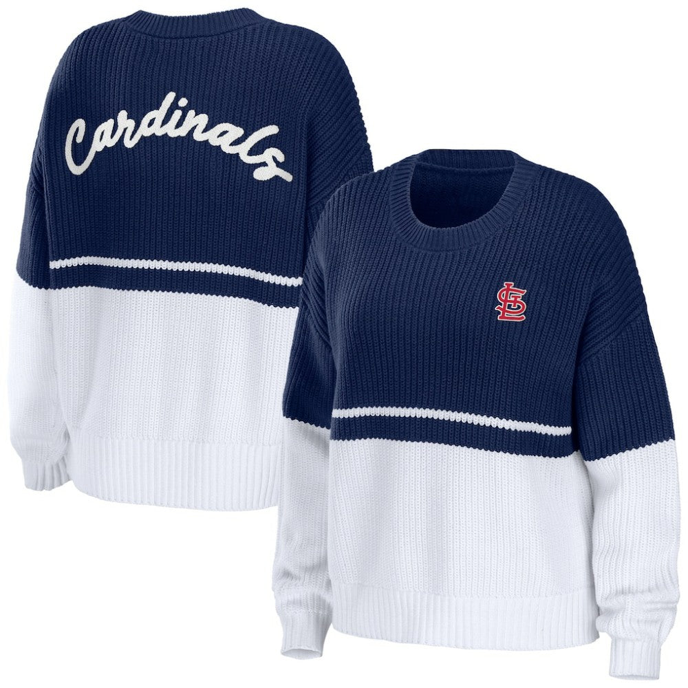 St. Louis Cardinals WEAR by Erin Andrews Women's Chunky Pullover Sweatshirt - MLB Pullover