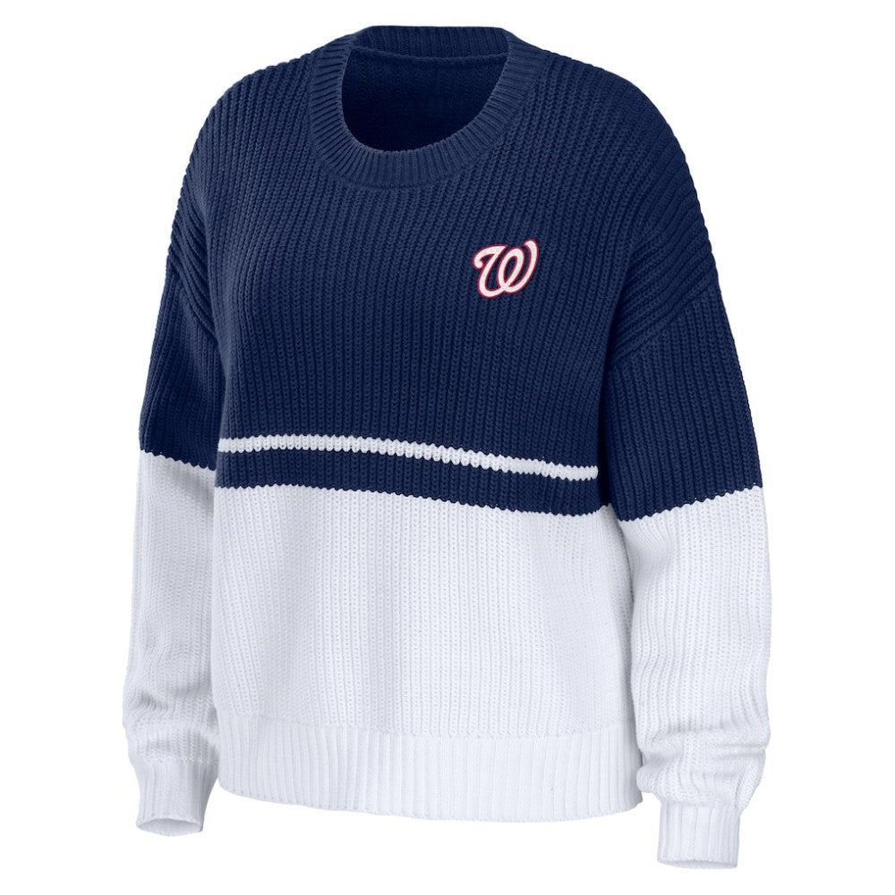 Washington Nationals WEAR by Erin Andrews Women's Chunky Pullover Sweatshirt - MLB Pullover