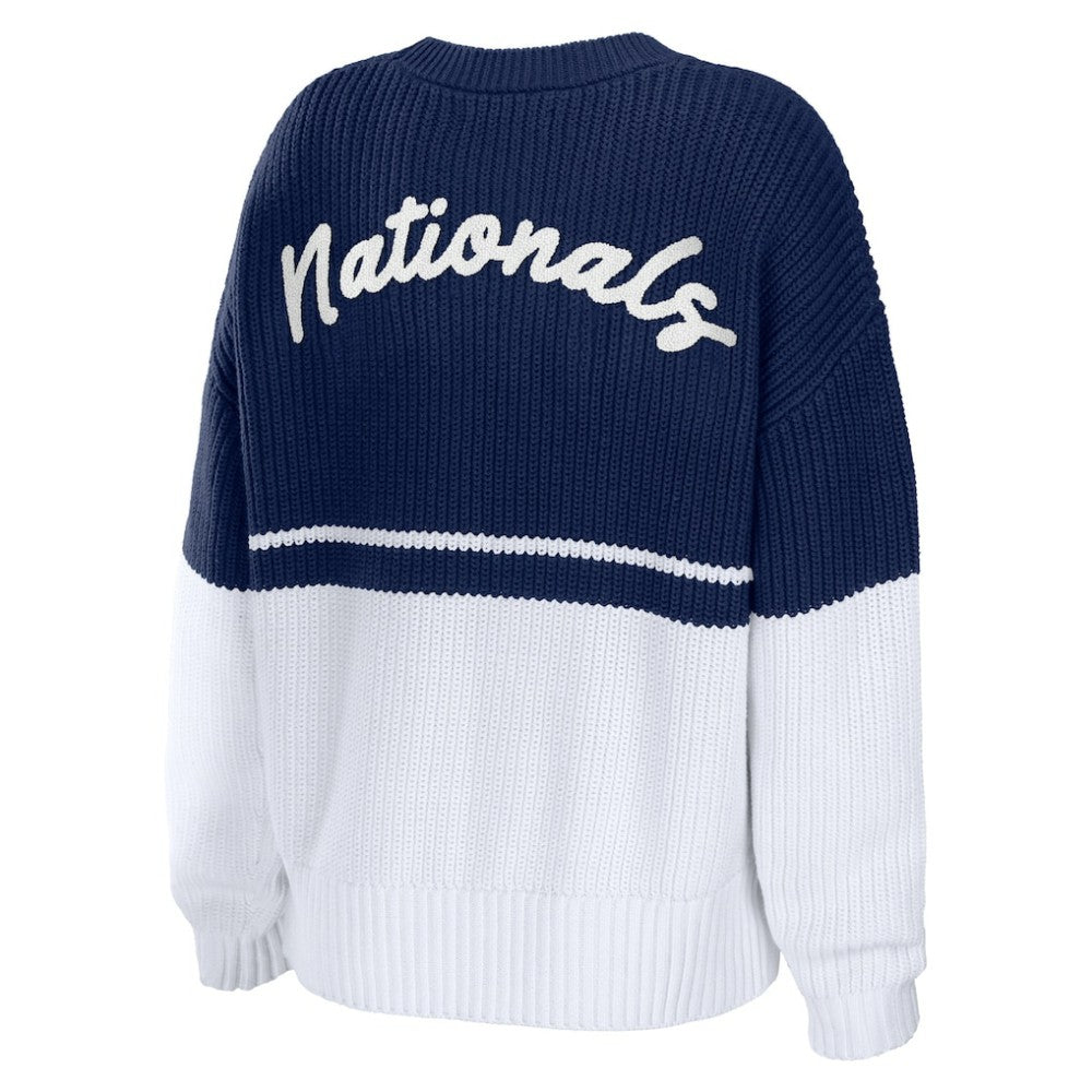 Washington Nationals WEAR by Erin Andrews Women's Chunky Pullover Sweatshirt - MLB Pullover
