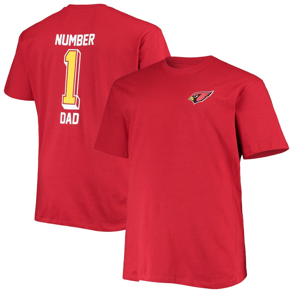 Arizona Cardinals Big & Tall #1 Dad 2-Hit T-Shirt | NFL Discount