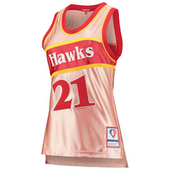 Pink Dominique Wilkins Atlanta Hawks Women's 75th Anniversary Rose Gold 1986 Swingman Jersey | NBA