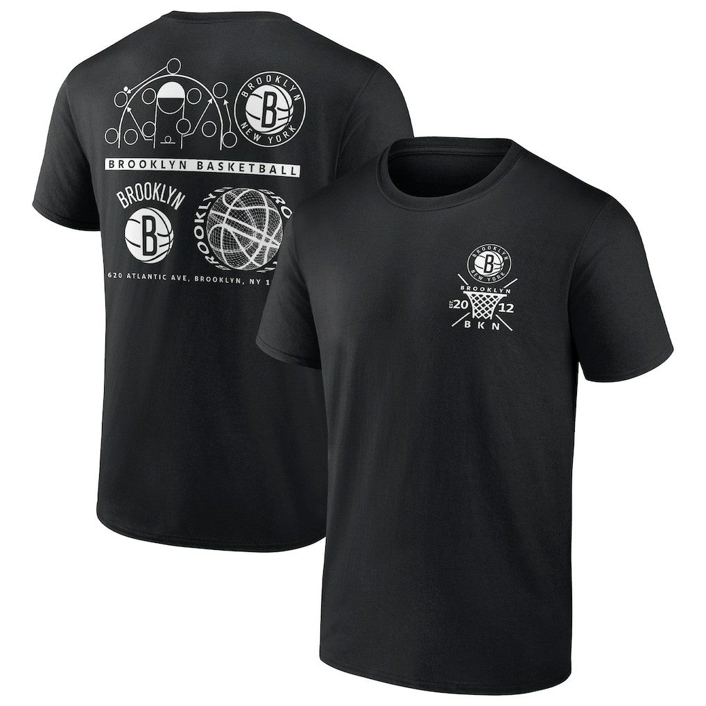 Black Brooklyn Nets Court Street Collective T-Shirt | NBA