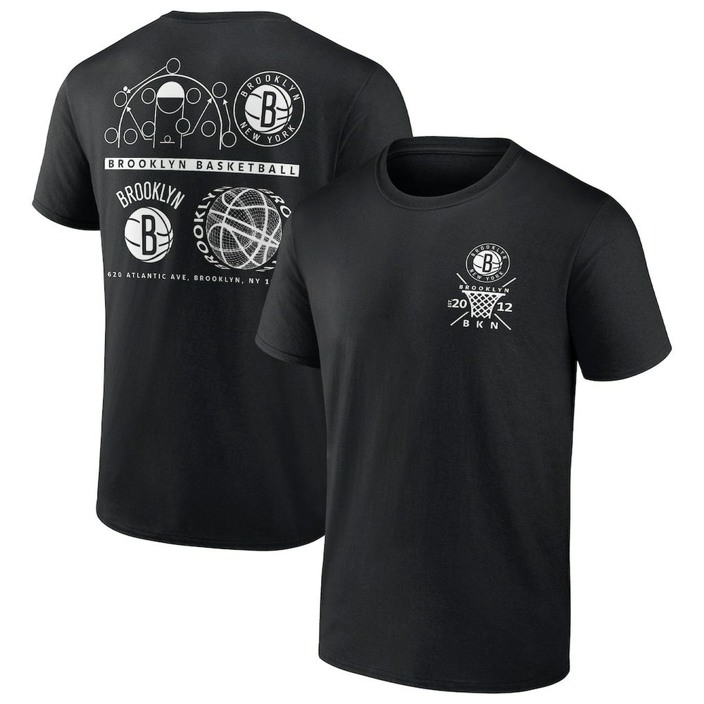 Black Brooklyn Nets Court Street Collective T-Shirt | NBA