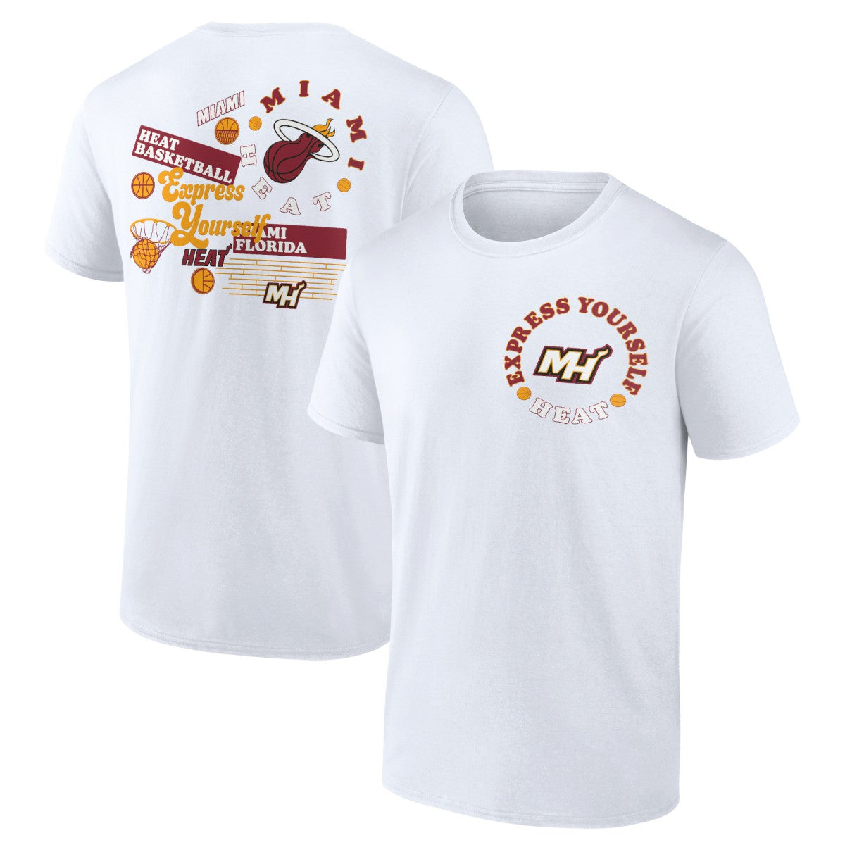White Miami Heat Street Collective T-Shirt | NBA