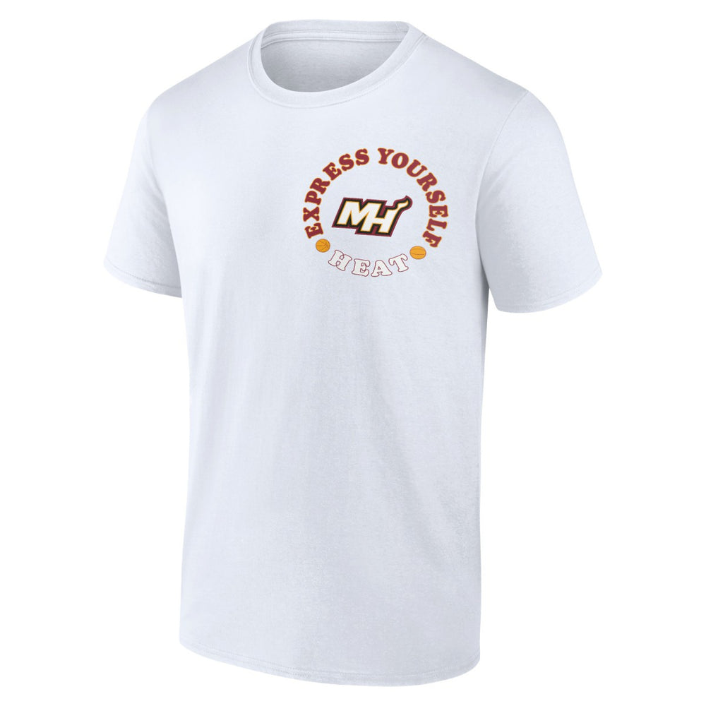 White Miami Heat Street Collective T-Shirt | NBA
