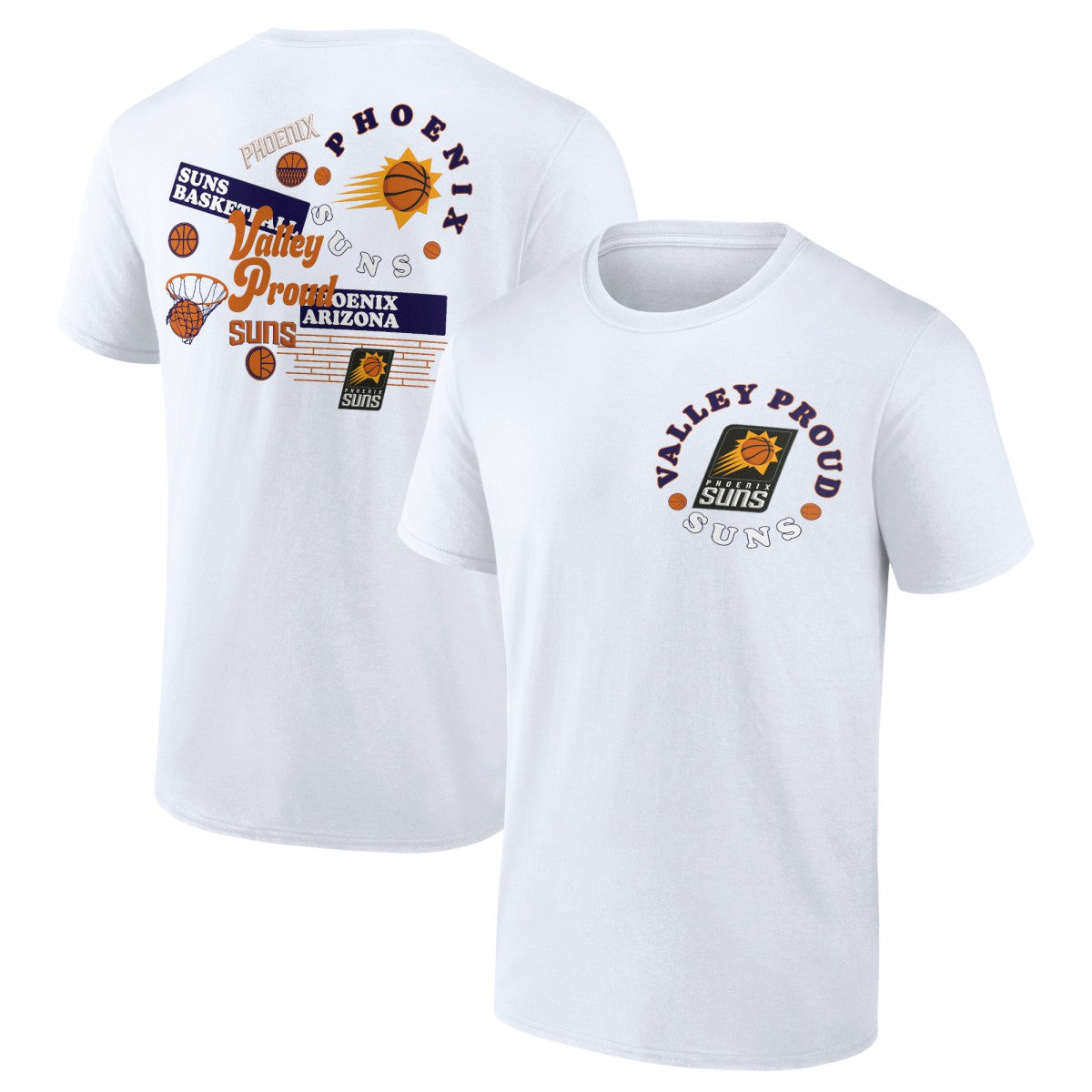 White Phoenix Suns Street Collective T-Shirt | NBA