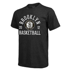 Heathered Black Brooklyn Nets Majestic Threads Ball Hog Tri-Blend T-Shirt | NBA