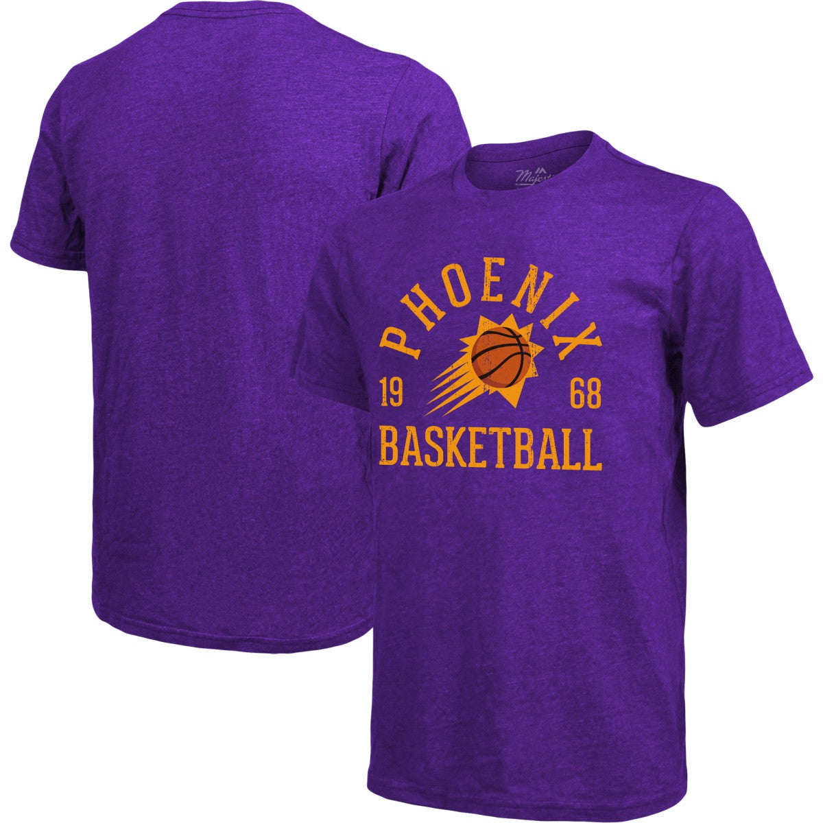 Heathered Purple Phoenix Suns Majestic Threads Ball Hog Tri-Blend T-Shirt | NBA